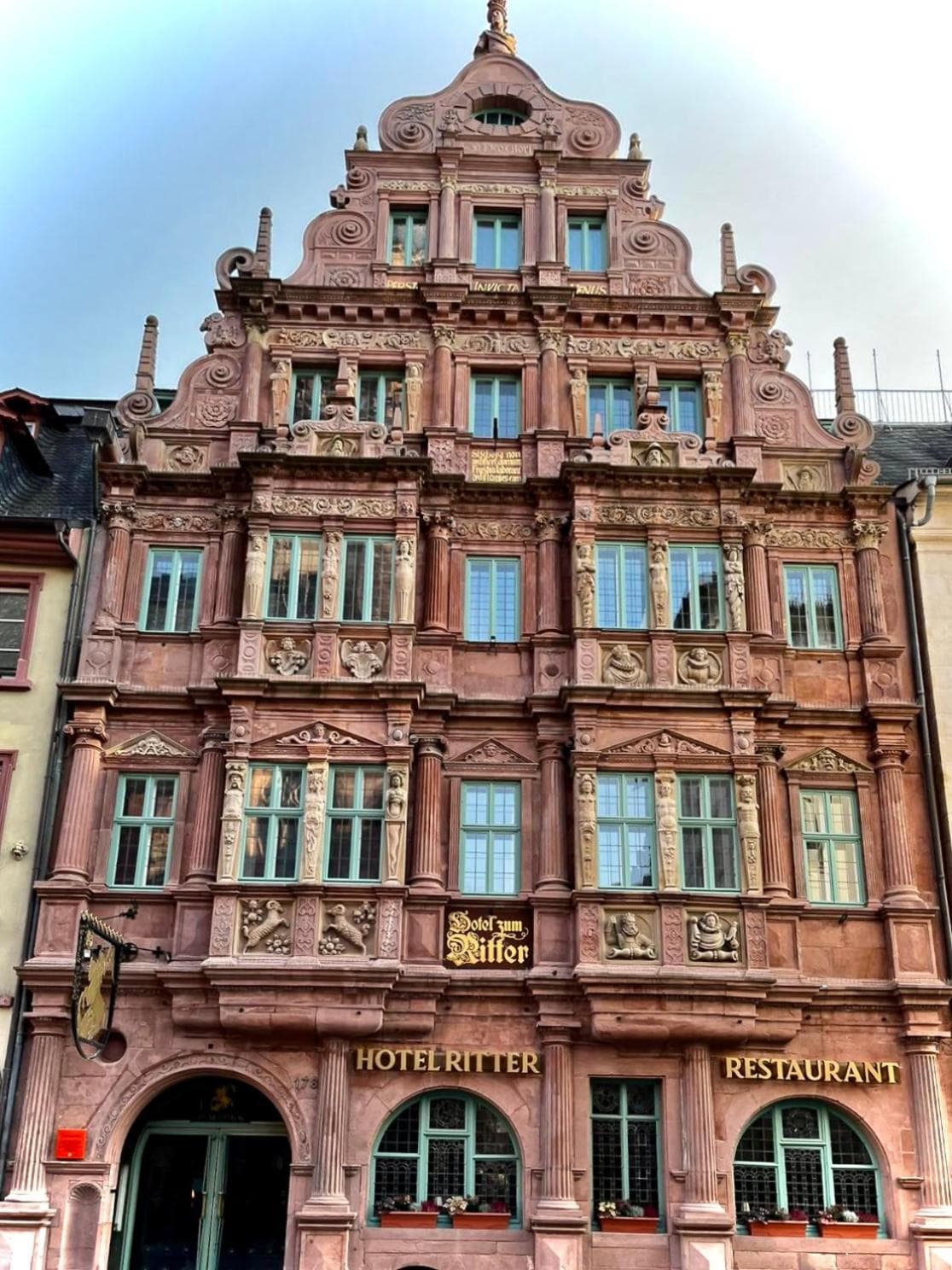 Hotel zum Ritter St Georg - Oldest Residential Building in Heidelberg since 1592