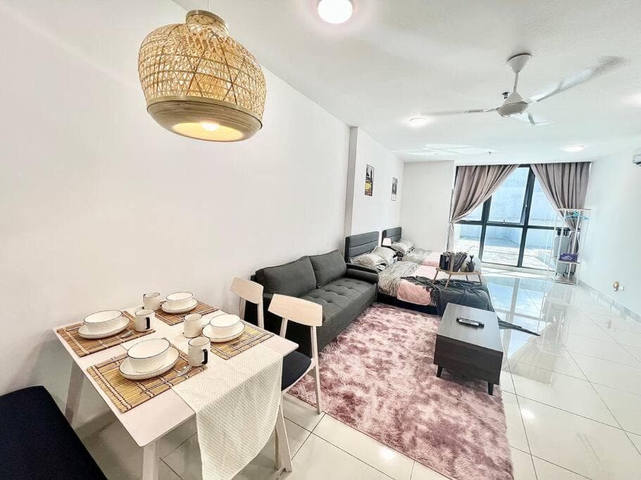 AS 1-6pax Atria Mall Cozy Studio 2QBeds Damansara