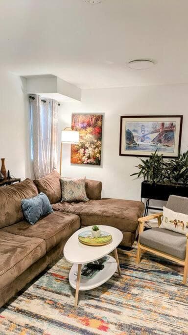 Coastal Palm Tree Yard 2Bed 1Bath - Block away from Beach