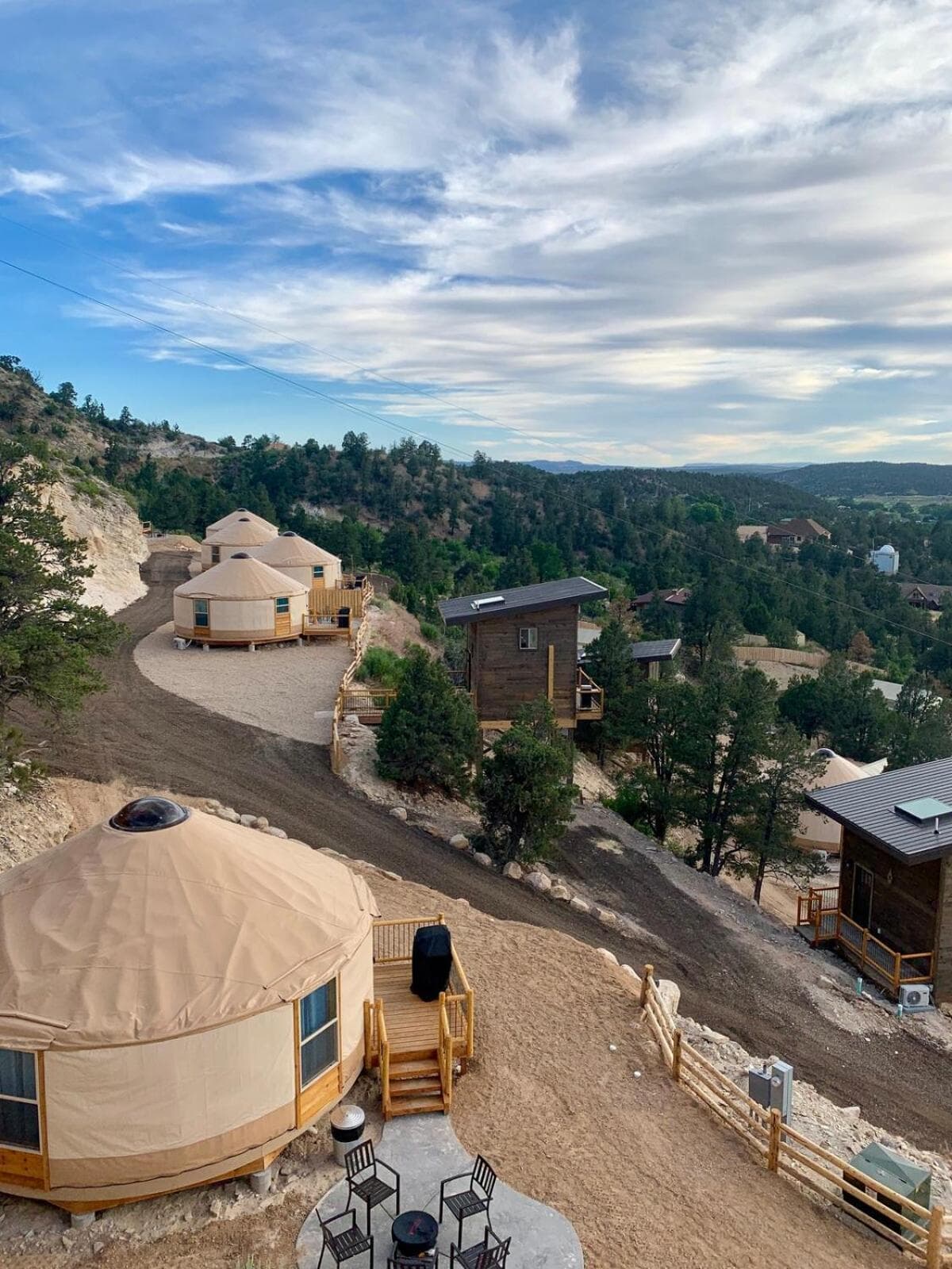 Yurt Overlook #8 with AC and Private Bath King Suite